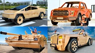 Full 365 Days Build CyberTruck, Ford F-150 Raptor, Rolls Royce 6x6, STRV TANK