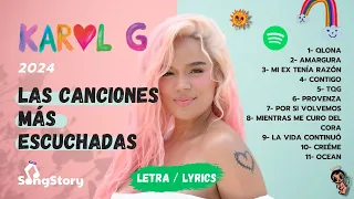 MIX KAROL G 2024 (CON LETRA) | MEJORES CANCIONES DE KAROL G 2024 | LOS ÉXITOS DE KAROL G 🚀🎶🎉