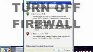 How to Turn Off Windows XP Firewall