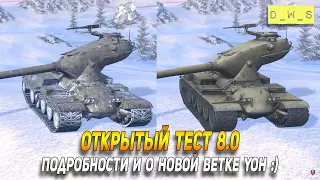 Подробности Открытого теста 8.0 в Wot Blitz | D_W_S