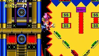 Sonic the Hedgehog 2 Casino Night Zone 1 (Amy Rose)(with Tails)