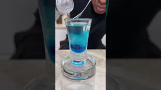 The Blue Jellyfish Shot ♥♥ #shorts #shots  #bartender #cocktails #drinks #shots #alcoholtok #drink