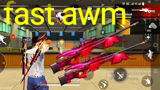 fast awm kaise chalayen|fast a w m setting|how to fast Sniper free fire