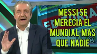 Editorial de Josep Pedrerol en Jugones sobre la victoria de Argentina en el mundial de Qatar 2022