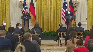 VIDEO NOW: President Biden, German Chancellor Scholz take questions during joint news conference