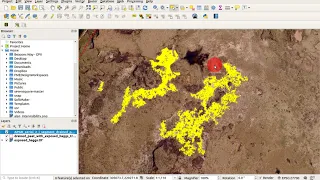 Selecting and extracting subtle landscape changes to a shapefile using Grass GIS and QGIS