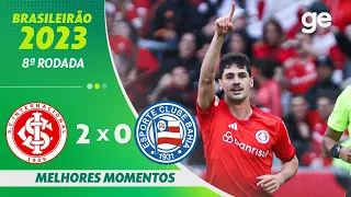 INTERNACIONAL 2 X 0 BAHIA | MELHORES MOMENTOS | 8ª RODADA BRASILEIRÃO 2023 | ge.globo