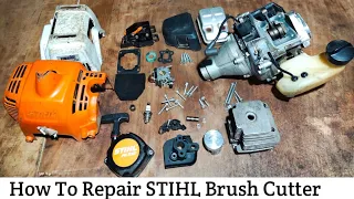 How To Repair Stihl Brush Cutter |  Staring Problem Grass cutter