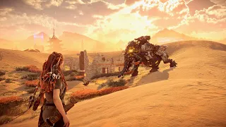 Aloy Vs Desert Tremortusk Battle 4K 60FPS HDR