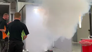 Booth smoke clearance