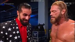 Edge & Seth Rollins Backstage WWE Smackdown 16th July 2021