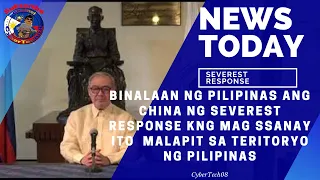 Binalaan ng Pilipinas Ang China ng severest response Kng mag ssanay ito  malapit sa teritoryo ng PHL