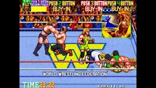 WWF WrestleFest Arcade Game Royal Rumble mode - Winning the royal rumble gameplay