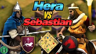 Armenians vs Huns | 1v1 Arabia | vs Sebastian | AoE2