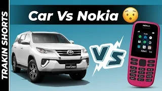 Nokia Phone Vs Fortuner | Who Will Win? Crazy Results😮⚡️#TrakinShorts #Shorts