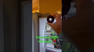 Refrigerator LG how to bypass door switch with magnet 🧲