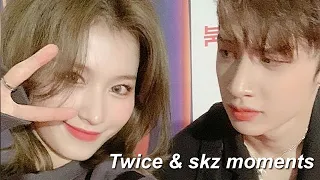 Han fell on Mina ! (Twice And Stray Kids moments)