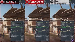 Action VS Bandicam VS OBS Studio - Game Recording Test