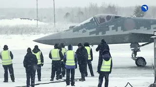 Russia Army receives new Su-57 jets.