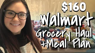 WEEKLY WALMART GROCERY HAUL + MEAL PLAN