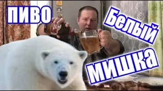 Пиво крепкое "Белый Медведь" и шашлычок. Годный ништячок.