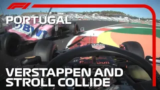 Verstappen And Stroll Collide In Practice | 2020 Portuguese Grand Prix