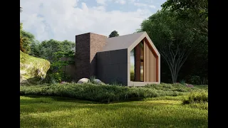 sketchup house design [ small modern house  ]