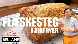 Annonce: Den perfekte FLÆSKESTEG i AIRFRYER med sprød svær! HVER GANG!!!