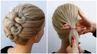 😱 NEW French bun hairstyle || French roll hairstyle || easy hairstyle || bridal hairstyle || hair ||