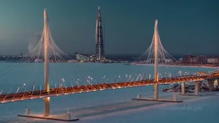 Winter Saint Petersburg Russia 6K  Shot on Zenmuse X7 Drone Зимний Петербург, аэросъёмка