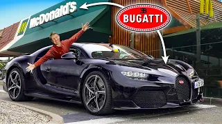 Bugatti Chiron Super Sport de 300km/h vs... um McDonald's?!