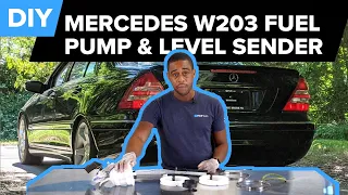 Mercedes C230 Fuel Filter Level Sender Replacement and Fuel Pump Removal DIY (Mercedes W203)