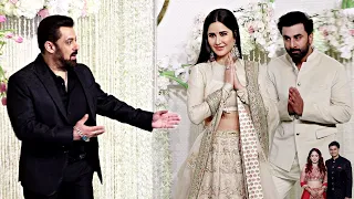 Salman Khan, Katrina Kaif And Ranbir Kapoor At Aamir Khan Daughter Ira Khan Wedding Reception