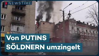 UKRAINER VERZWEIFELT: Bachmut ist von Putins Söldnern umzingelt