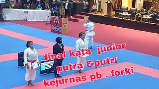 kejurnas pb. forki sumbar tahun 2022        final kata junior putri dan putra