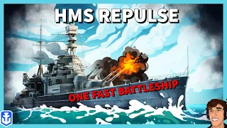 Repulse and How to Get her for FREE in World of Warships Legends 4K