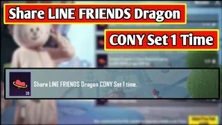 Share LINE FRIENDS Dragon CONY Set 1 Time