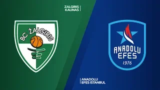 Zalgiris Kaunas - Anadolu Efes Istanbul Highlights | Turkish Airlines EuroLeague RS Round 17