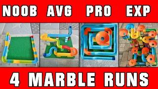 Noob vs Average vs Pro vs Expert marble run ASMR / Marble Race Empire