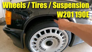 190E 2.3 16V Cosworth | Suspension Wheels Tires DIY Lowering Springs