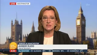 Amber Rudd Says Terrorism Threat Level Increase Is Likely Temporary | Good Morning Britain