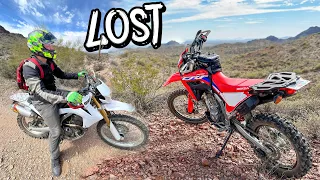Amateur Dual Sport rider gets lost in the DESERT..