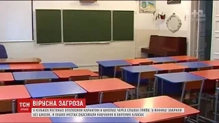 Через спалах грипу українські школи почали закривати на карантин