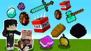 DESZCZ LOSOWYCH ITEMÓW Z NIEBA W MINECRAFT! (Niebezpieczne)