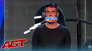 EXTREME Knife Throwers Nearly KILL Simon Cowell on AGT 2022