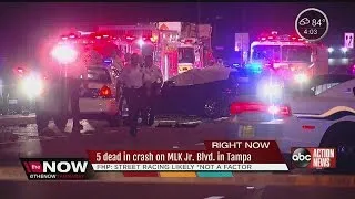 5 dead in crash on MLK Jr. Blvd in Tampa