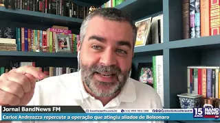 Carlos Andreazza repercute mensagens de Bolsonaro após operação da PF