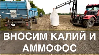 ВНОСИМ КАЛИЙ И АММОФОС | ОСМОТР ПОЛЕЙ | Поломка в пути