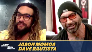 Jason Momoa and Dave Bautista Discover Both Were Lifeguards Growing Up