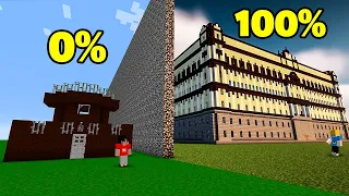 PRISÃO 100% REALISTA contra PRISÃO 0% REALISTA no Minecraft!